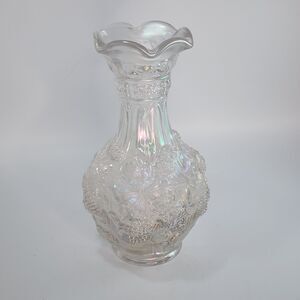 Vintage Imperial Iridescent Loganberry Carnival Glass Vase